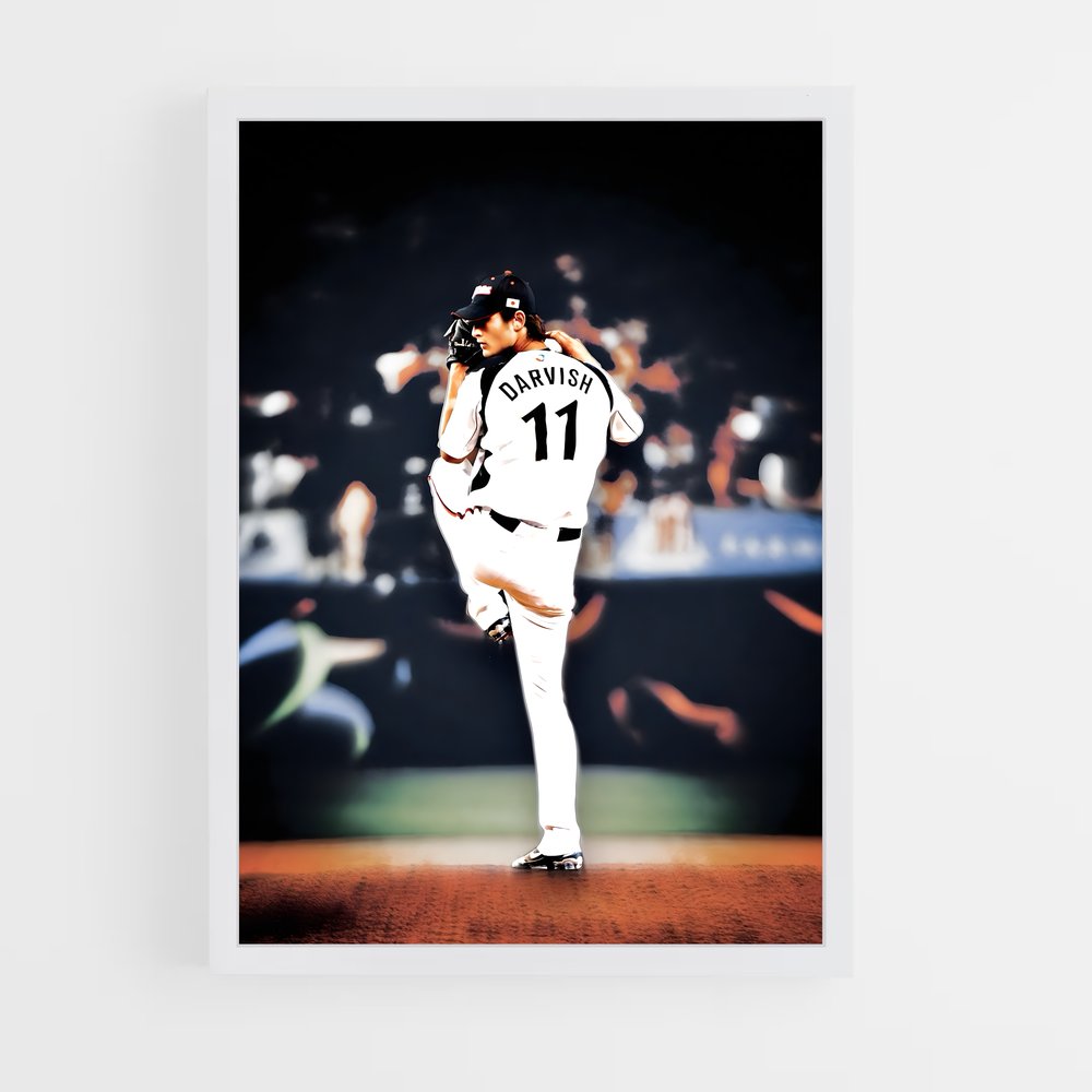 Poster Sur le Monticule – affiche Baseball (vue 3)